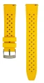 Pasek do zegarka WB Original - żółty gumowy pasek jak plaster miodu