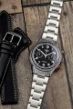 Hanhart - 417 ES Heritage Flyback, 42mm, stalowa bransoleta - zdjęcie 9