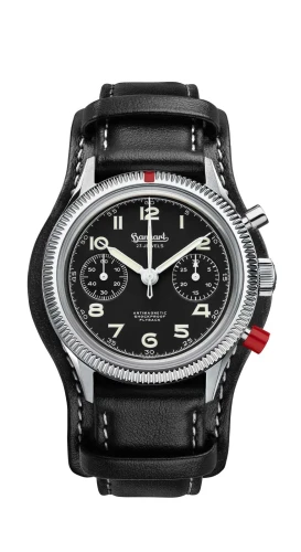 Hanhart - 417 ES 1954 Heritage Flyback, 39mm, pasek skórzany