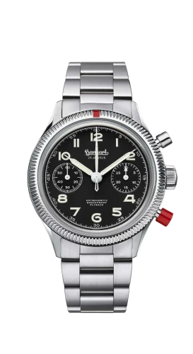 Hanhart - 417 ES 1954 Heritage Flyback, 39mm, stalowa bransoleta
