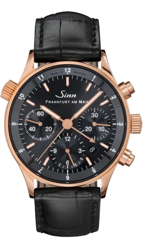 Sinn - 6000 Rose Gold | 6000.040 on Leather Strap
