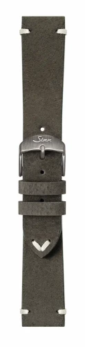 Sinn - nubukowy pasek z dzika; szary